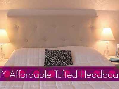 DIY Easy & Affordable Tufted Headboard! Bedroom Decor!