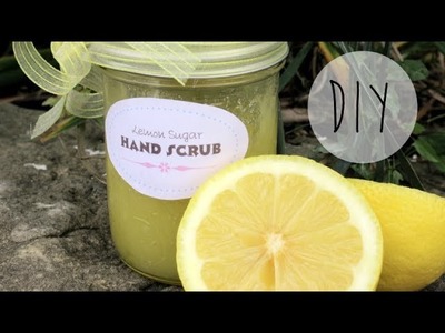 DIY Lemon Sugar Hand Scrub | cutepolish