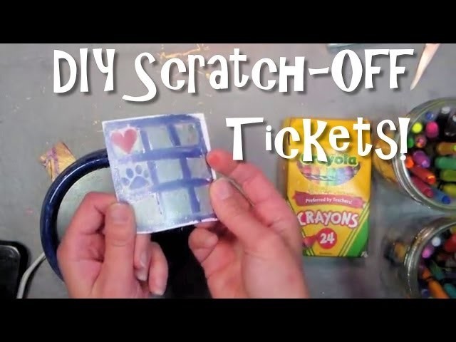 DIY scratch off tickets