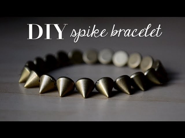 DIY Spike Bracelet | How To Tie a Stretch Bracelet