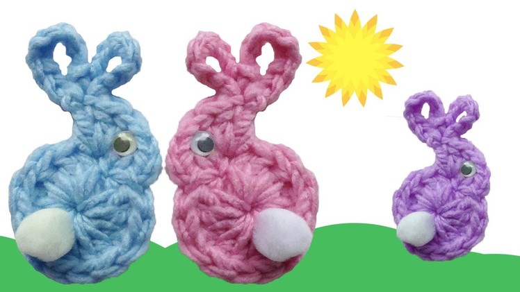 Easter Bunny & Babies Fridgies Free Crochet Pattern - Left Handed