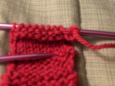 Examining the Finished Knitting Work - Stocking net Stitch