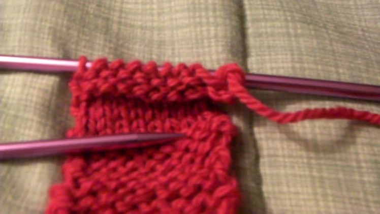 Examining the Finished Knitting Work - Stocking net Stitch