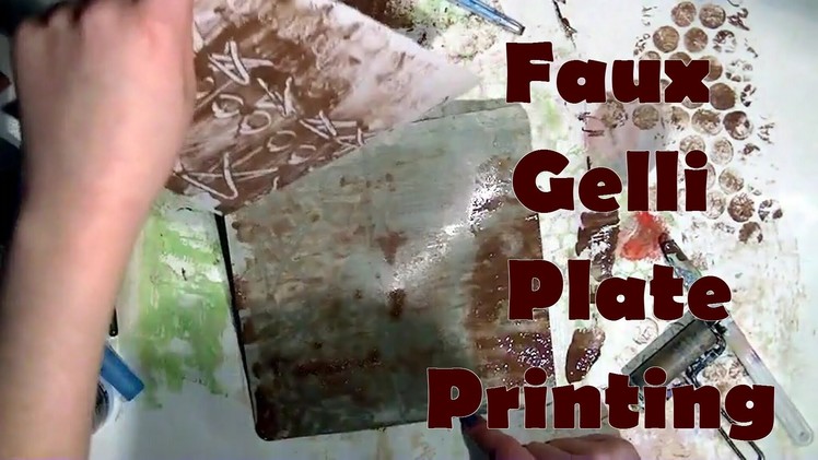 Faux Gel Printing with a Craft Mat