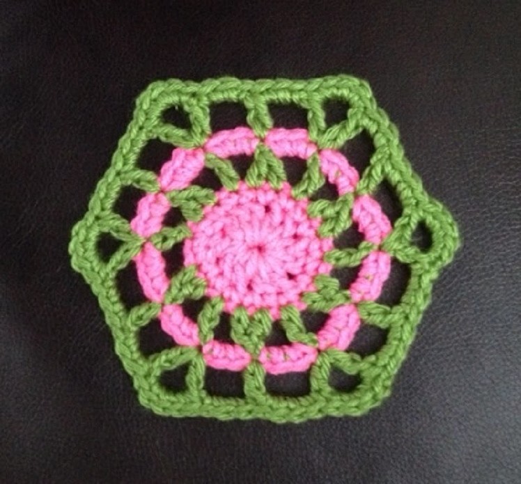 How to Crochet a Hexagon Motif Pattern #13  │ by ThePatterfamily