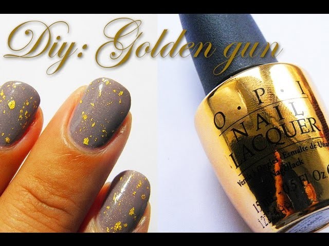 HOW TO: DIY OPI Gold 18 carat nail foils tutorial