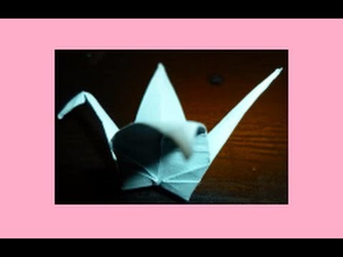 How to fold Origami Crane. Swan - Easy - Paper Crafts for Kids - Non-Flapping - Puffy Body