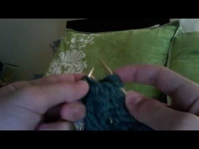 How to knit a cable stitch without a cable needle!