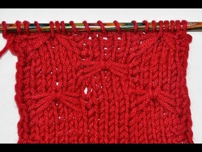 How to Knit * Little Bows stitch * Knitting stitch