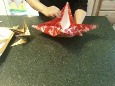 How To Make A 4-Point Origami Christmas Star - Reusable!