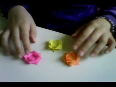 How to make a really easy origami flower