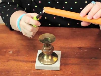 How to Make Tapered Candles Stand Up : Cute Crafts
