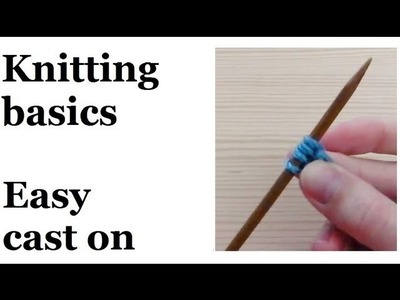 Knitting basics - easy cast on for left handed