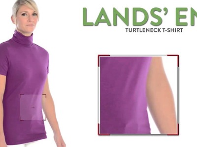 Lands’ End Turtleneck T-Shirt - Jersey Knit, Short Sleeve (For Women)