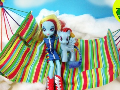 Make a Doll Bed for Rainbow Dash - Doll Crafts