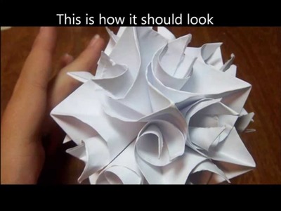 Modular Origami Flower Ball Tutorial