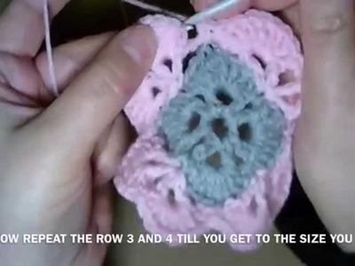 My Picot.com  Crochet blanket part 2 How to . Error please read below about row 3 & 4 . .