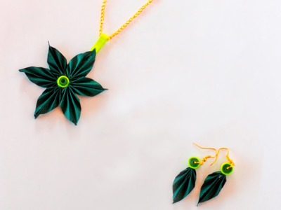 Origami & Quilling Leaf Jewellery Set - Making Tutorial