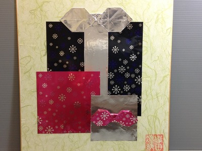 Origami Christmas Presents Display - How to Make Origami Shikishi