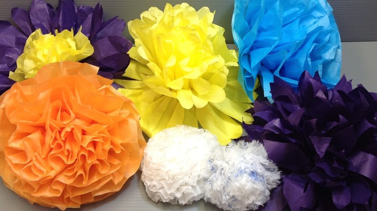 Pretty and Easy Tissue Paper Flowers Origami