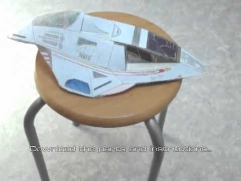 Star Trek Voyager Delta Flyer papercraft model