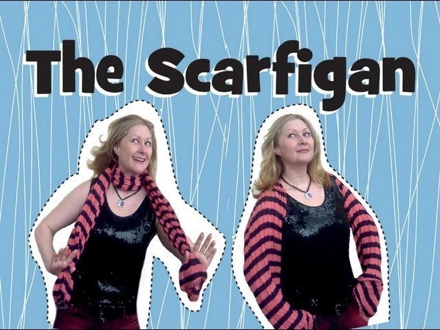 The Scarfigan: a fantastic scarf to cardigan refashion tutorial