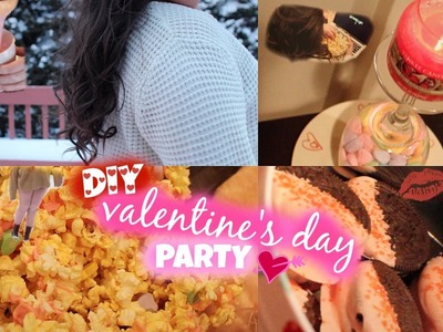 Valentine’s Day Party! | DIY Treats, Outfits, Decorations, Easy Curls + more!