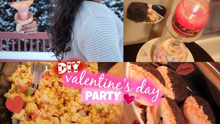 Valentine’s Day Party! | DIY Treats, Outfits, Decorations, Easy Curls + more!