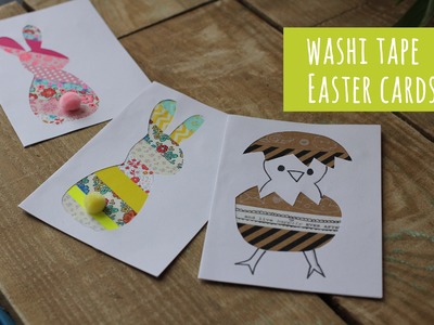 Washi tape Easter cards tutorial