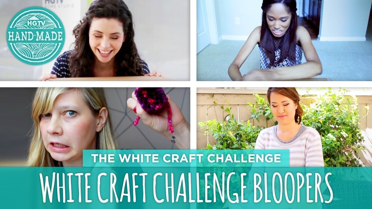 White Lamp Bloopers - HGTV Handmade White Craft Challenge