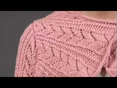 #14 Bias Lace Shrug, Vogue Knitting Spring.Summer 2009