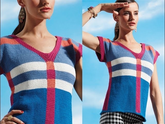 #21 Cap Sleeve Top, Vogue Knitting Early Fall 2014