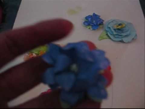 3d paper flower tutorial using the retro paper shaper flower punch
