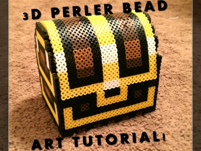 3D Perler Bead Zelda Treasure Chest!