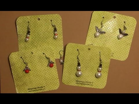 Angel and Snowman Earring Tutorial {Requested}
