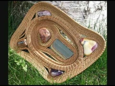 Art Exhibit Pine Needle Baskets, Wire Wrapped Jewelry, Knitting