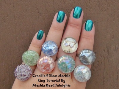 Crackled Glass Marble Ring Tutorial