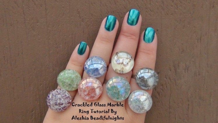 Crackled Glass Marble Ring Tutorial