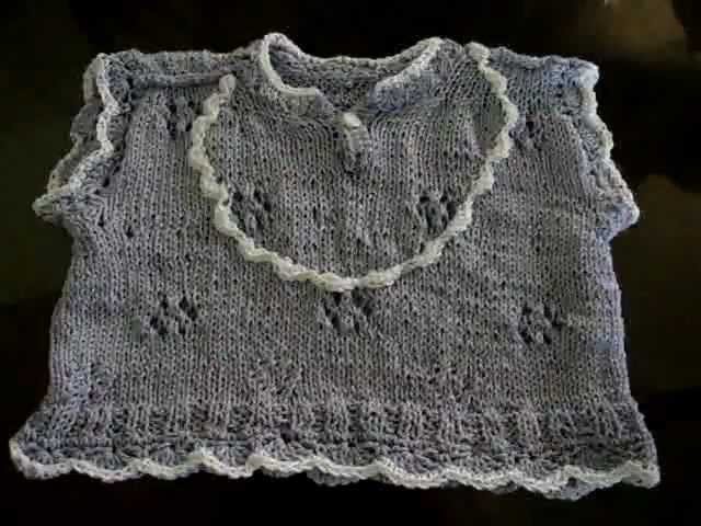 Crochet Knit summer baby t-shirt. top