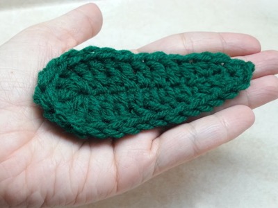 #Crochet Quick and Easy Leaf #TUTORIAL