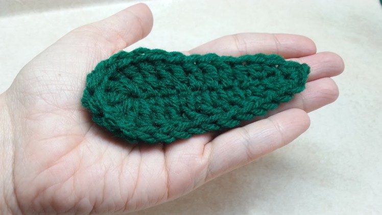#Crochet Quick and Easy Leaf #TUTORIAL