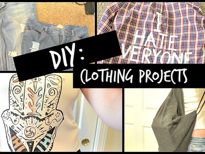 DIY Clothing Projects | Distressing, Jac Vanek Flannel, etc.