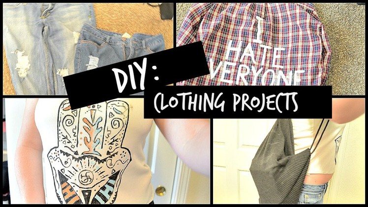 DIY Clothing Projects | Distressing, Jac Vanek Flannel, etc.