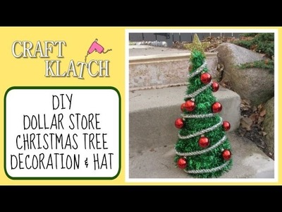 DIY Dollar Store Christmas Tree and Hat Craft - Craft Klatch Christmas Series