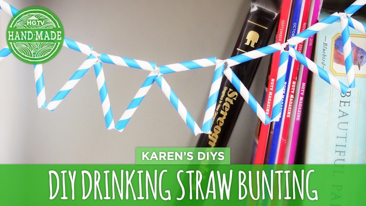 DIY Drinking Straw Bunting - HGTV Handmade