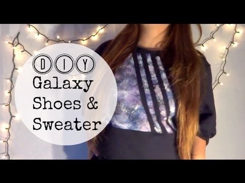 DIY Galaxy Shoes & Sweater
