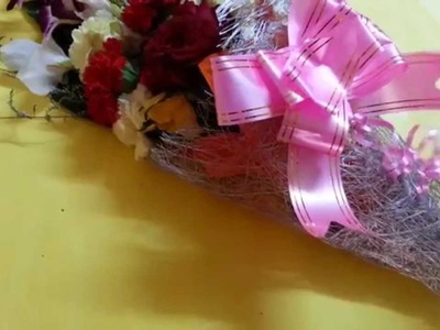 Diy hand bouquet arrangement