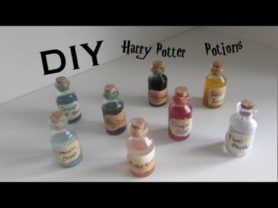 DIY Harry Potter Potions Collection I Home Decor Harry Potter Ideas!