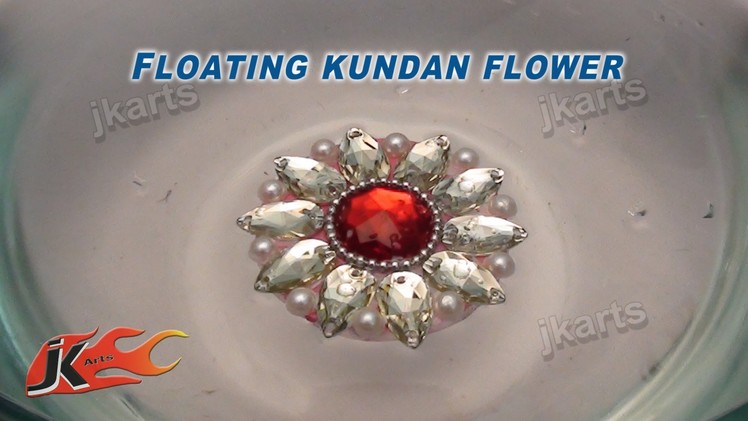 DIY How to make Floating Kundan Flower JK Arts 099