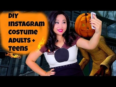 DIY Instagram Halloween Costume - Funny No Sew Last Minute Costumes for Teenagers and adults